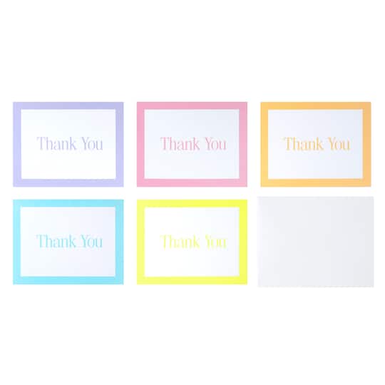 4.25" x 5.5" Thank You Card & Envelope Sets, 50ct. by Recollections™